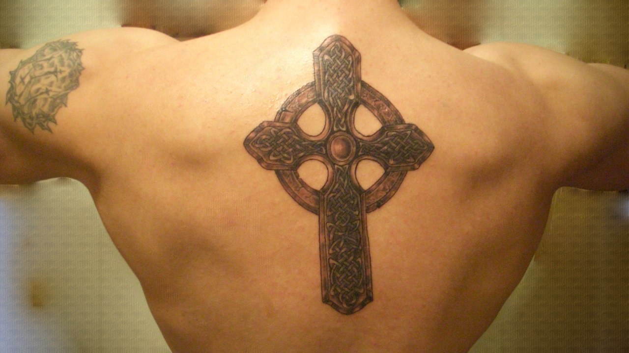 Тату кельтский крест - фото 1